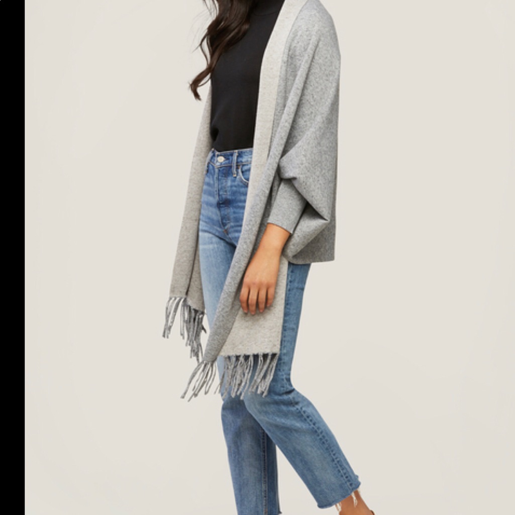 Soia & Kyo Heathered Blue Scsrfigan Nwot